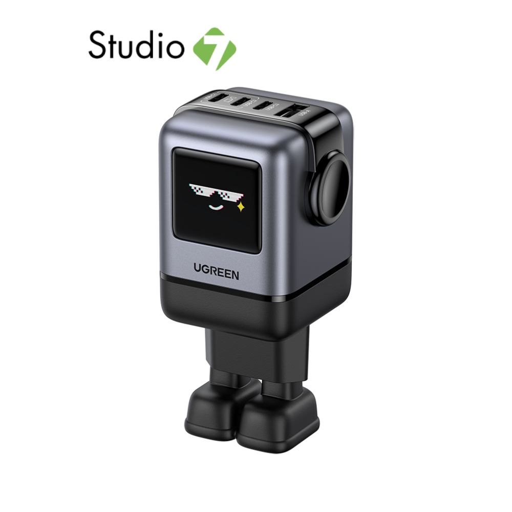 อะแดปเตอร์ Ugreen Wall USB Charger 1 USB-A / 3 USB-C (PD100W) Robot GaN Gray (65883) by Studio7