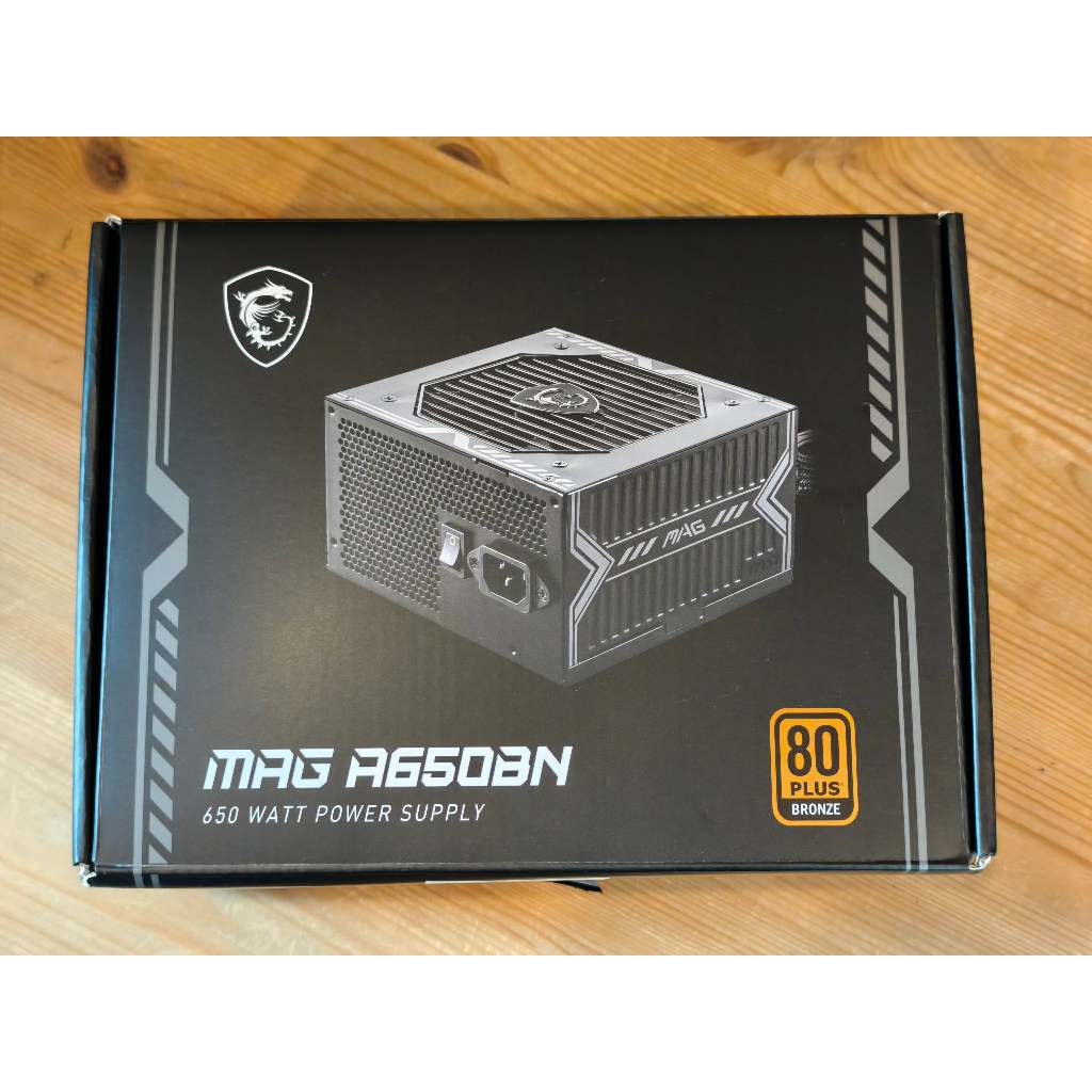 POWER SUPPLY MSI MAG A650BN - 650W 80 PLUS BRONZE BLACK ATX เพาเวอร์ มือสอง ครบกล่อง ใช้งานปกติ ประก