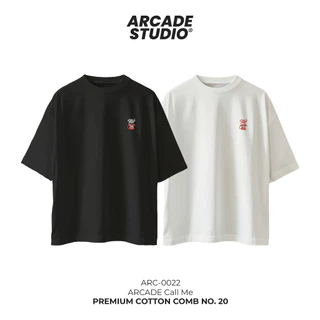 [พรี 4 วัน] ARCADE เสื้อ Call Me (ARC-0022) / เสื้อ Oversize เนื้อผ้า 100% Cotton Comb 190 GSM
