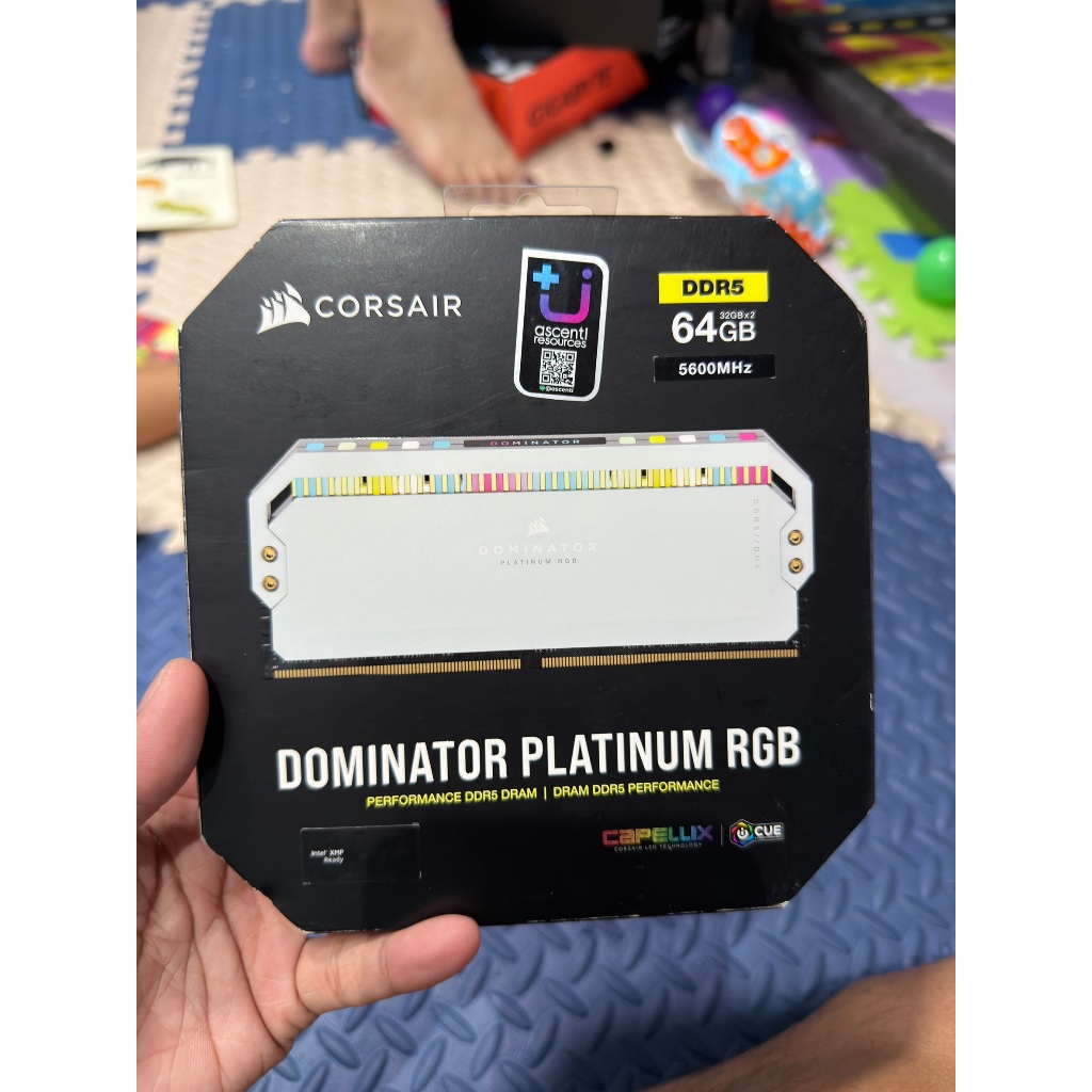 (หน่วยความจำ) CORSAIR DOMINATOR PLATINUM RGB 64GB (32GBx2) DDR5 5600MHz RAM  DDR5