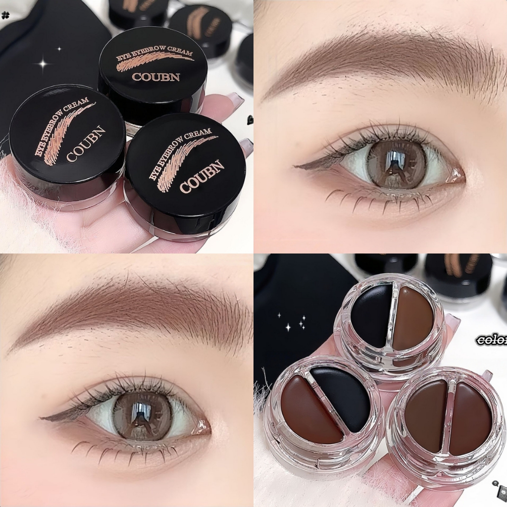 YOTAI เจลเขียนคิ้วตลับ 2สี พร้อมแปรง เนื้อเนียนนุ่ม เกลี่ยง่าย กันน้ำ กันเหงื่อ ติดทนนาน