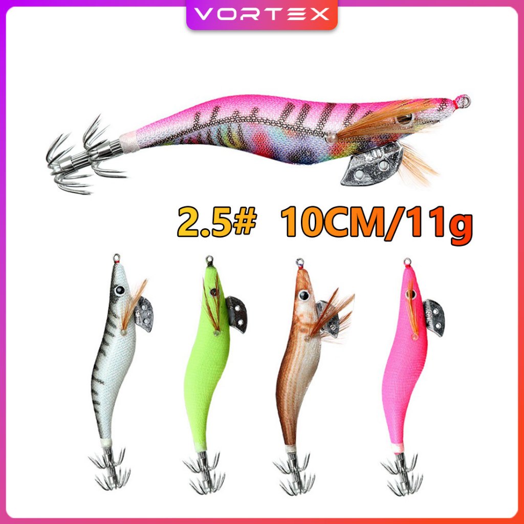 เหยื่อตกปลาปลาหมึก 2.5 3.5 4.0 Egi Glow in the dark Squid Jig