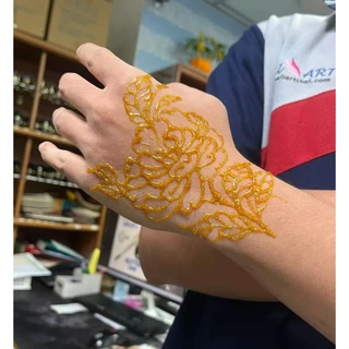 สีเพ้นท์เฮนน่า Henna : สีฟ้า แบบโคน ขนาด 25 กรัม