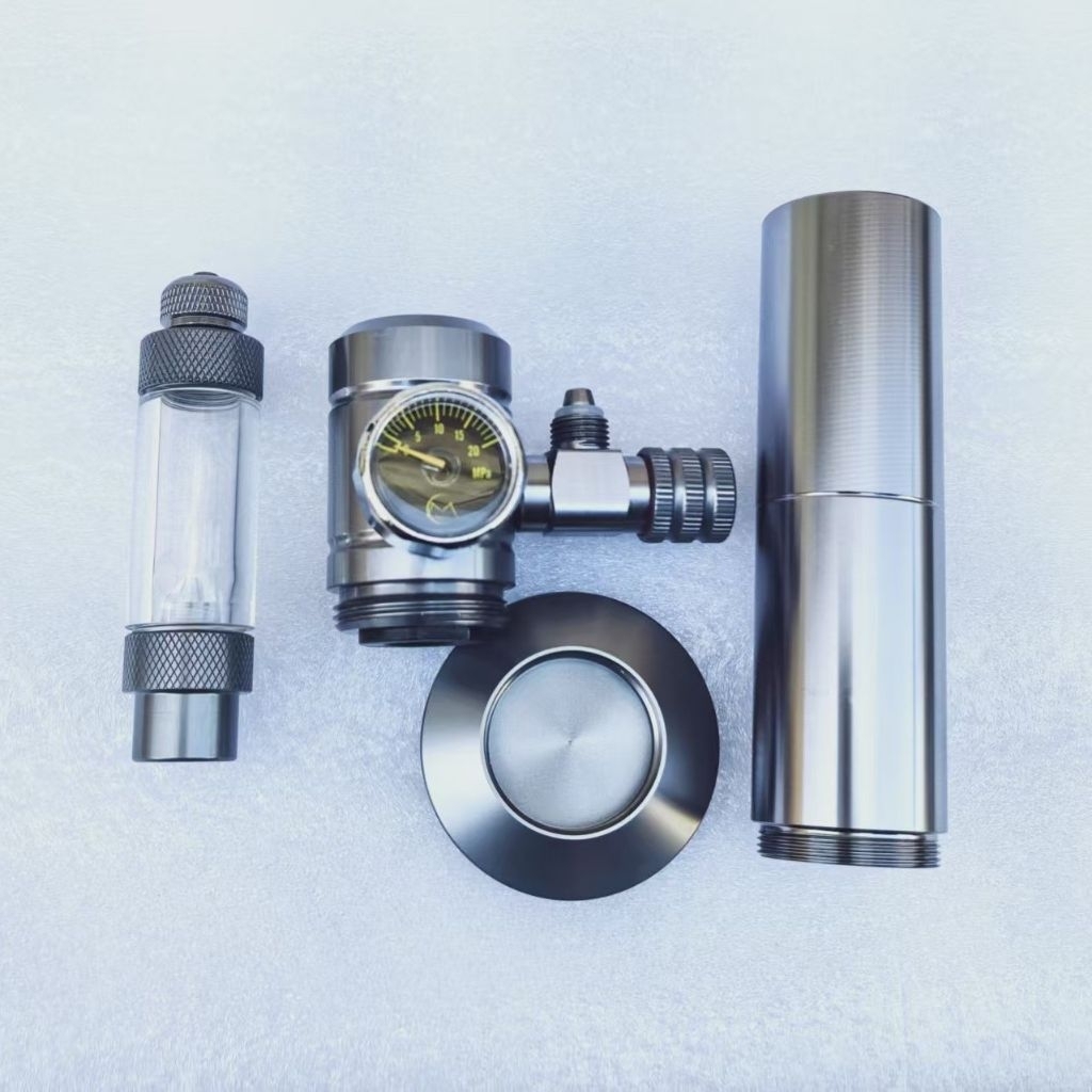 มินิco2ชุดคาร์บอนขนาดเล็กMufan ฟรีหลอด16gCo2ทดสอบก่อนจัดส่ง1หลอด
