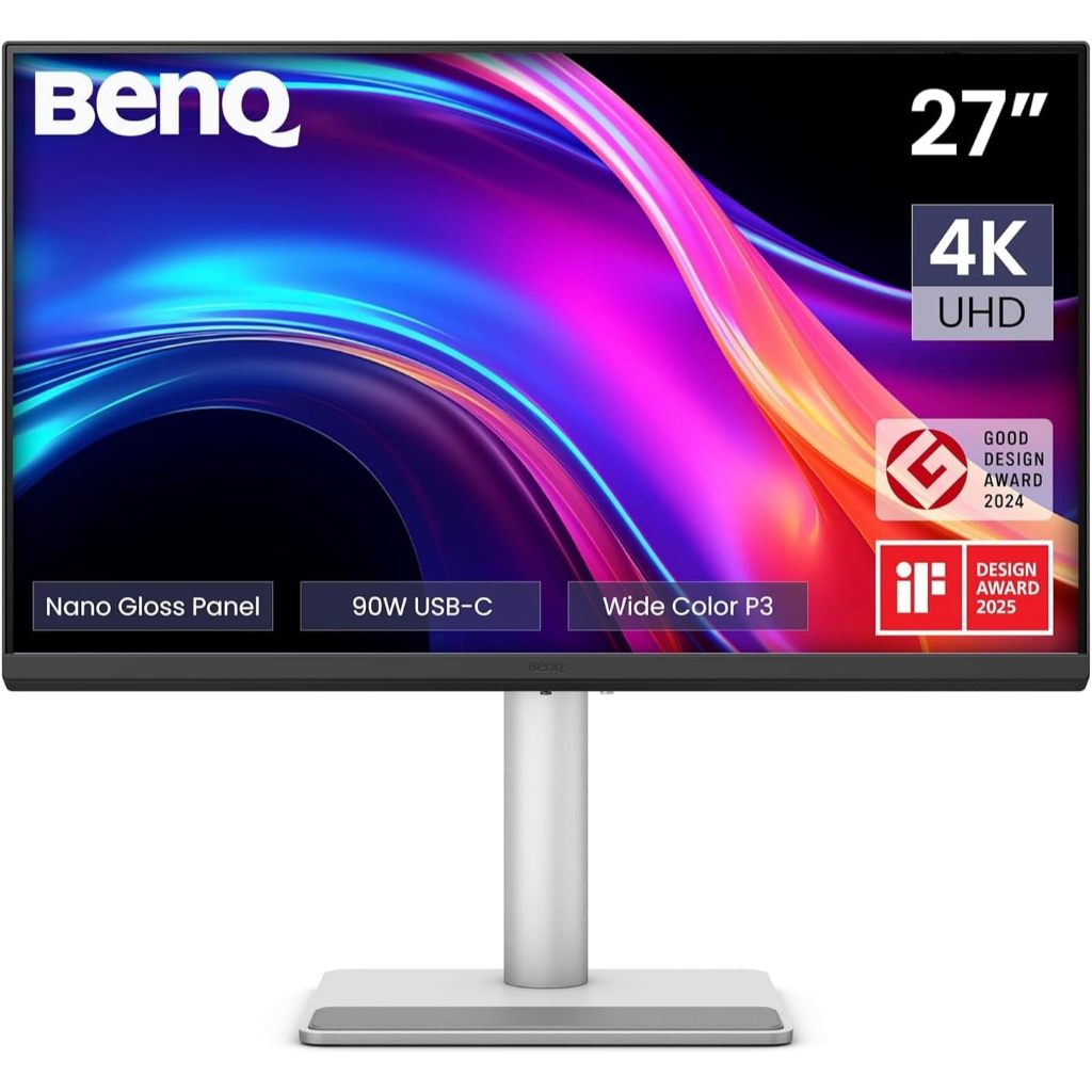 BenQ MA270U, MA270UP จอภาพสำหรับแมค 27” 4K Monitor for MacBook® Pro/Air, Dual USB-C 90W, Mac Color M