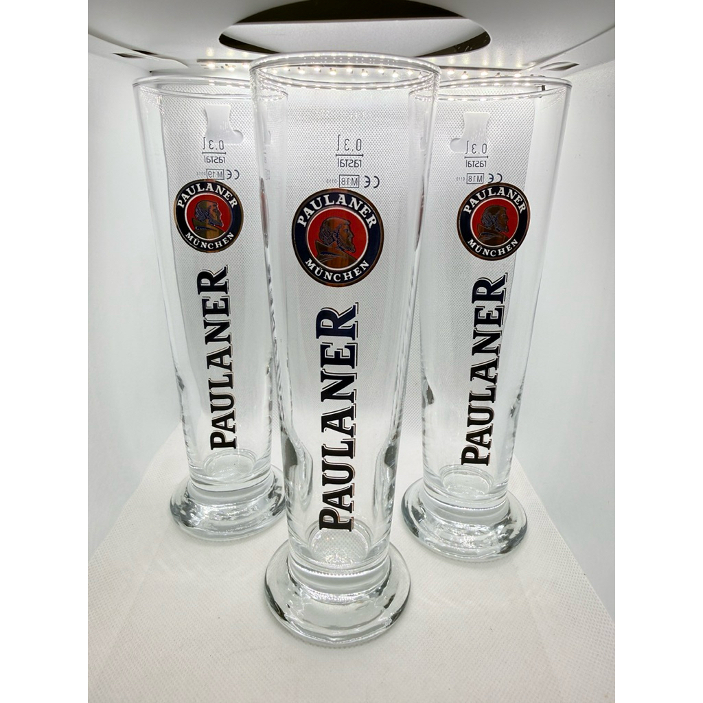 แก้วเบียร์ PAULANER จากเยอรมัน ขนาด 0.3 ลิตร ของใหม่นำเข้าจากเยอรมัน