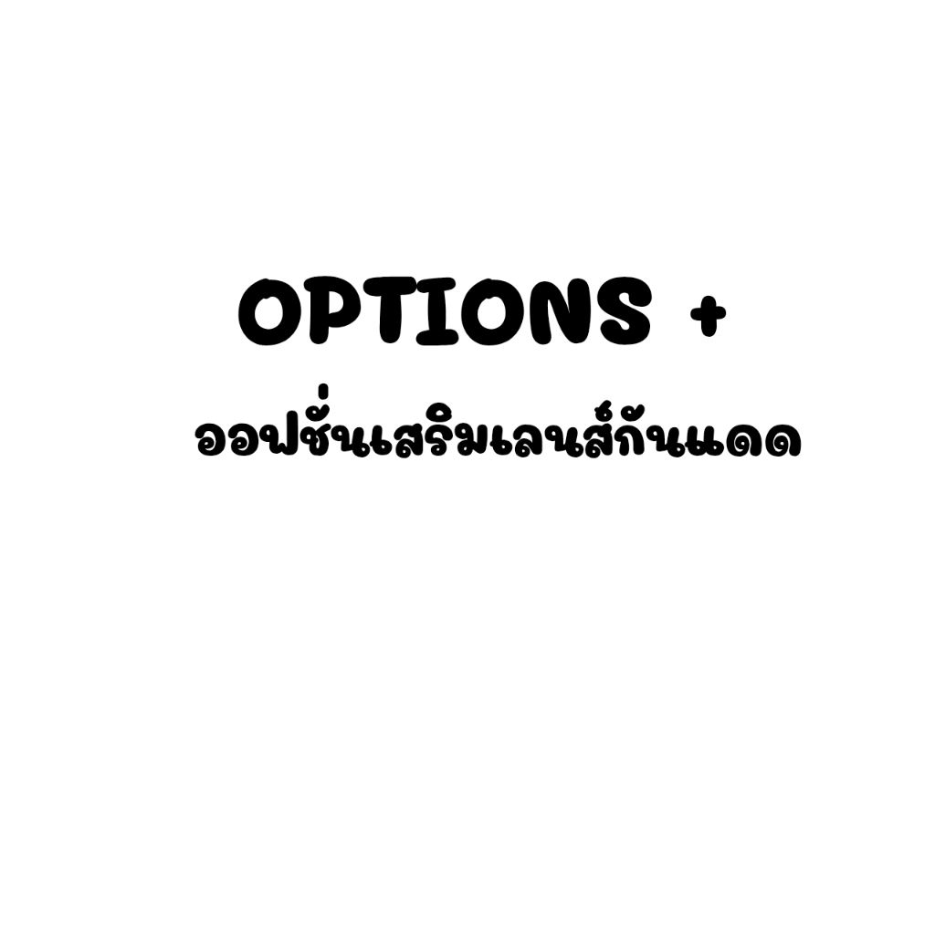 ออฟชั่นเสริม เลนส์ย้อมสีกันแดด