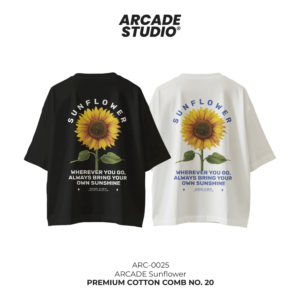 [พรี 4 วัน] ARCADE เสื้อ Sunflower (ARC-0025) / OVERSIZE COTTON COMB 20
