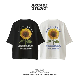 [พรี 4 วัน] ARCADE เสื้อ Sunflower (ARC-0025) / เสื้อ Oversize เนื้อผ้า 100% Cotton Comb 190 GSM