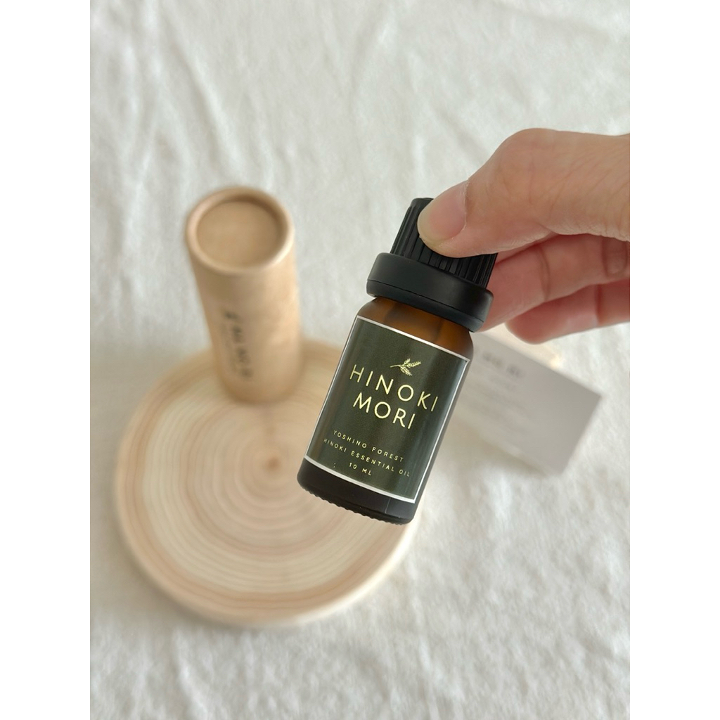 Hinoki Mori  10ml : 100% Japanese Hinoki Essential Oil  น้ำมันหอมระเหย ฮิโนกิญี่ปุ่น แท้จากป่าสนเมือ