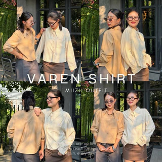 Varen Shirt เสื้อเชิ้ตลาย stripe ผ้าคอตตอน poplin เนื้อผ้าพริ้ว เบา ใส่สบาย ระบายอากาศดี เหมาะกับทุกวัน