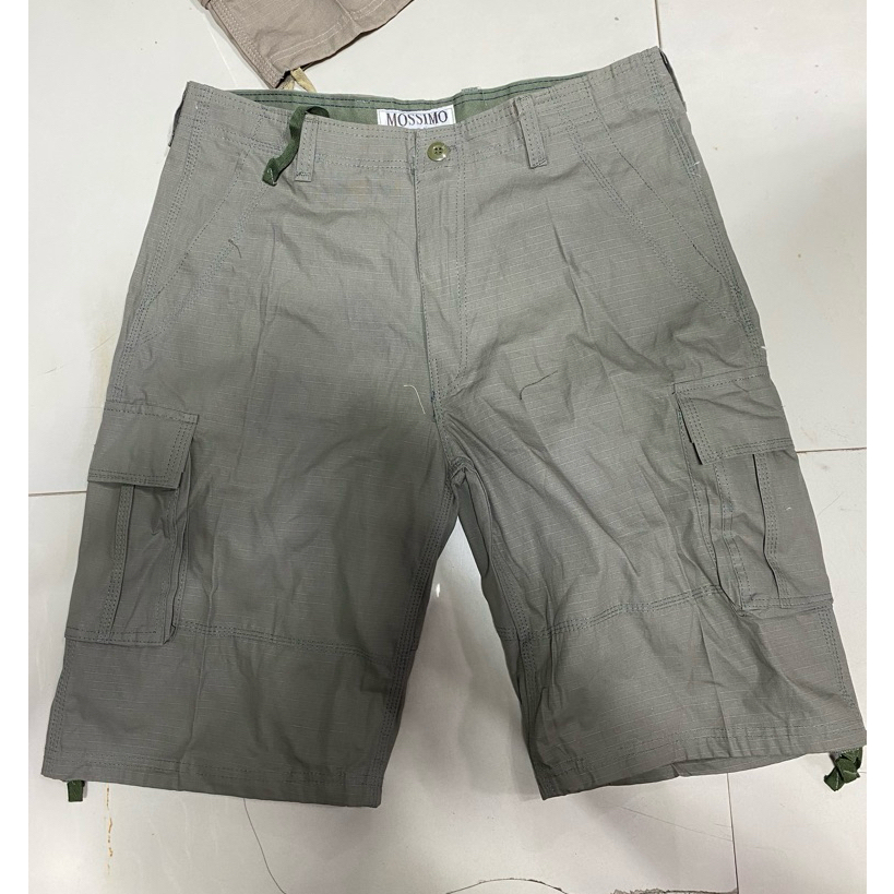 กางเกงขาสั้นผู้ชาย Mossimo กางเกงทหารขาสั้นสามส่วน ขนาด 28-38 สะ
