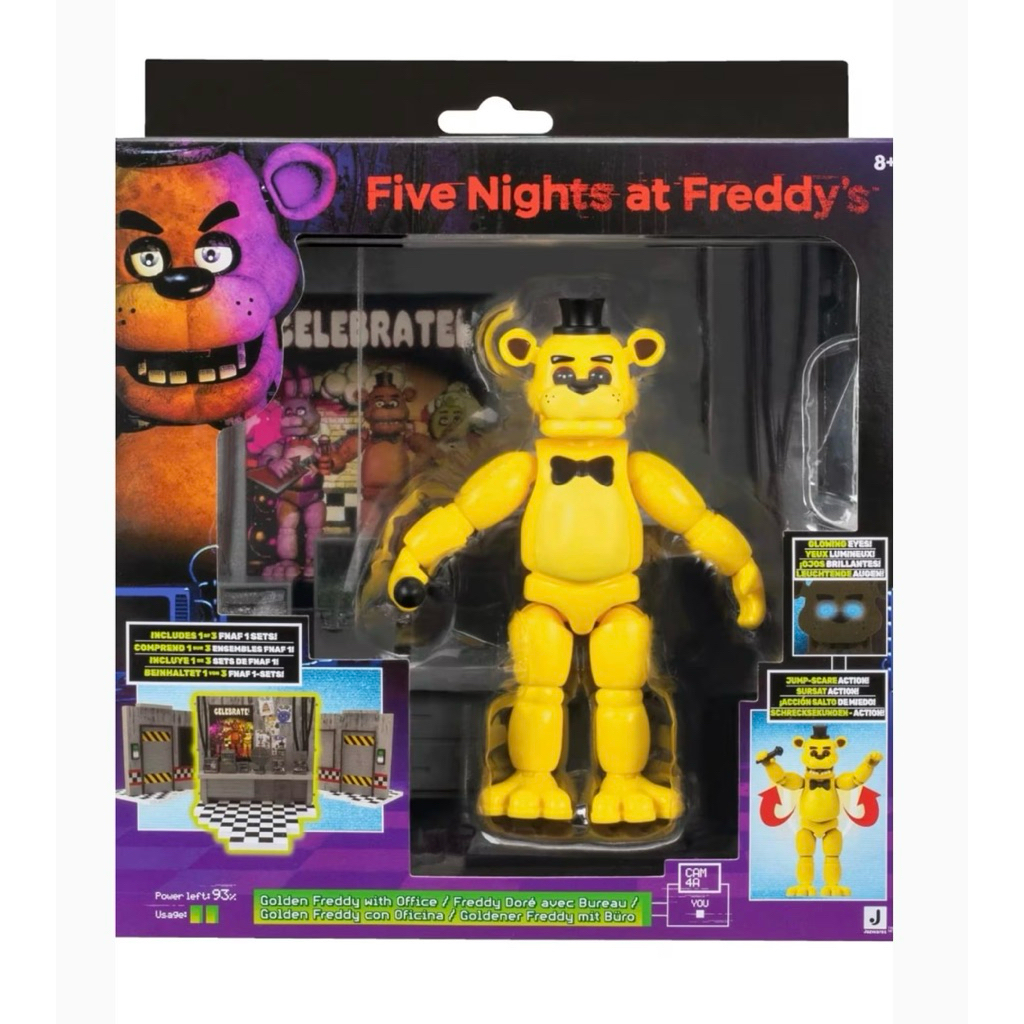 นักสะสมไม่ควรพลาด Five Night's At Freddy's Golden Freddy with Office 5 inch Figure Set ลิขสิทธิ์แท้ 