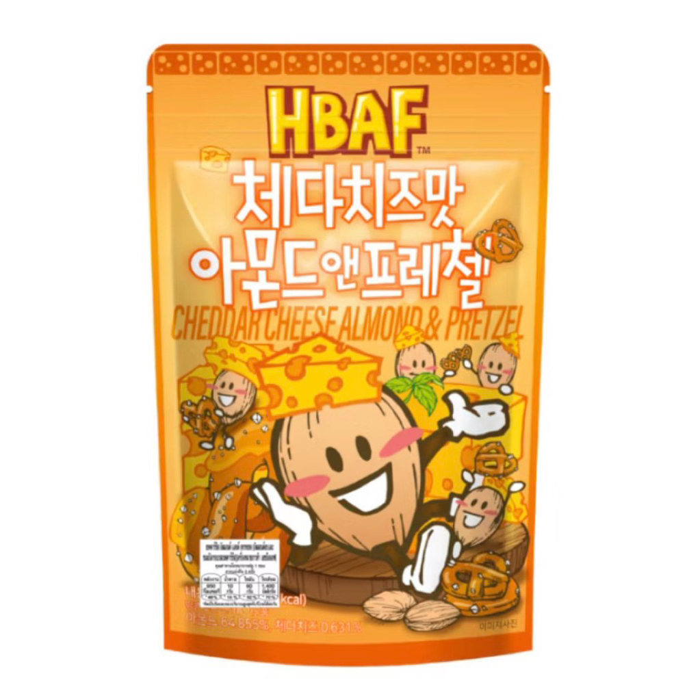 hbaf almond cheddar cheese pretzel 170g