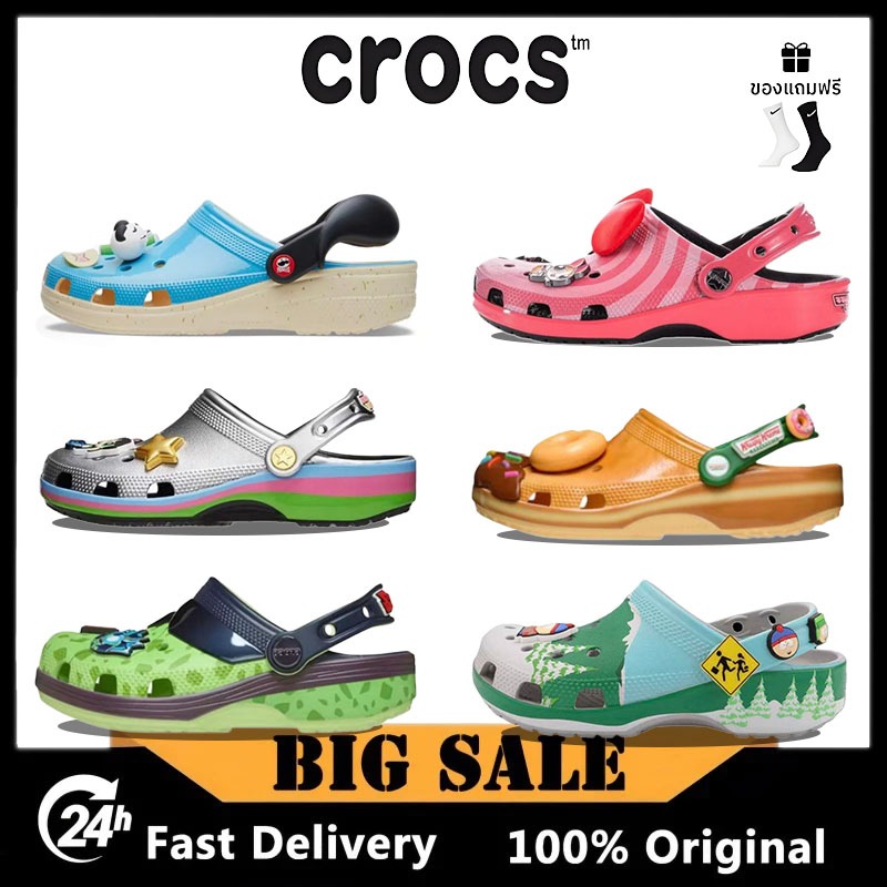 ของแท้ 100% Cars x Crocs Classic Clog รองเท้าแตะ PLATFORM CLOG
