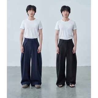 Orbit Wide Pants 2.0 Pinstripe Edition กางเกงขากว้างลายทางทรงกระบอกใหญ่ A+