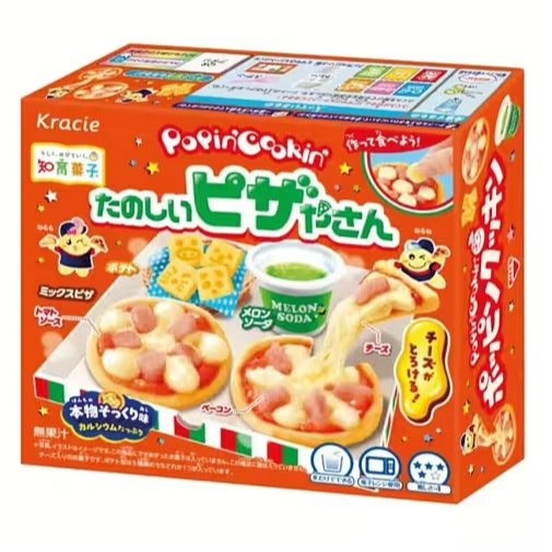 Kracie Popin Cookin PIZZA ปาร์ตี้พิซซ่า ชีสยืด ขนมแฮนด์เมด ที่ทำพิซซ่าได้ง่ายๆ เหมือนของจริง พิซซ่า จากญี่ปุ่น 23กรัม