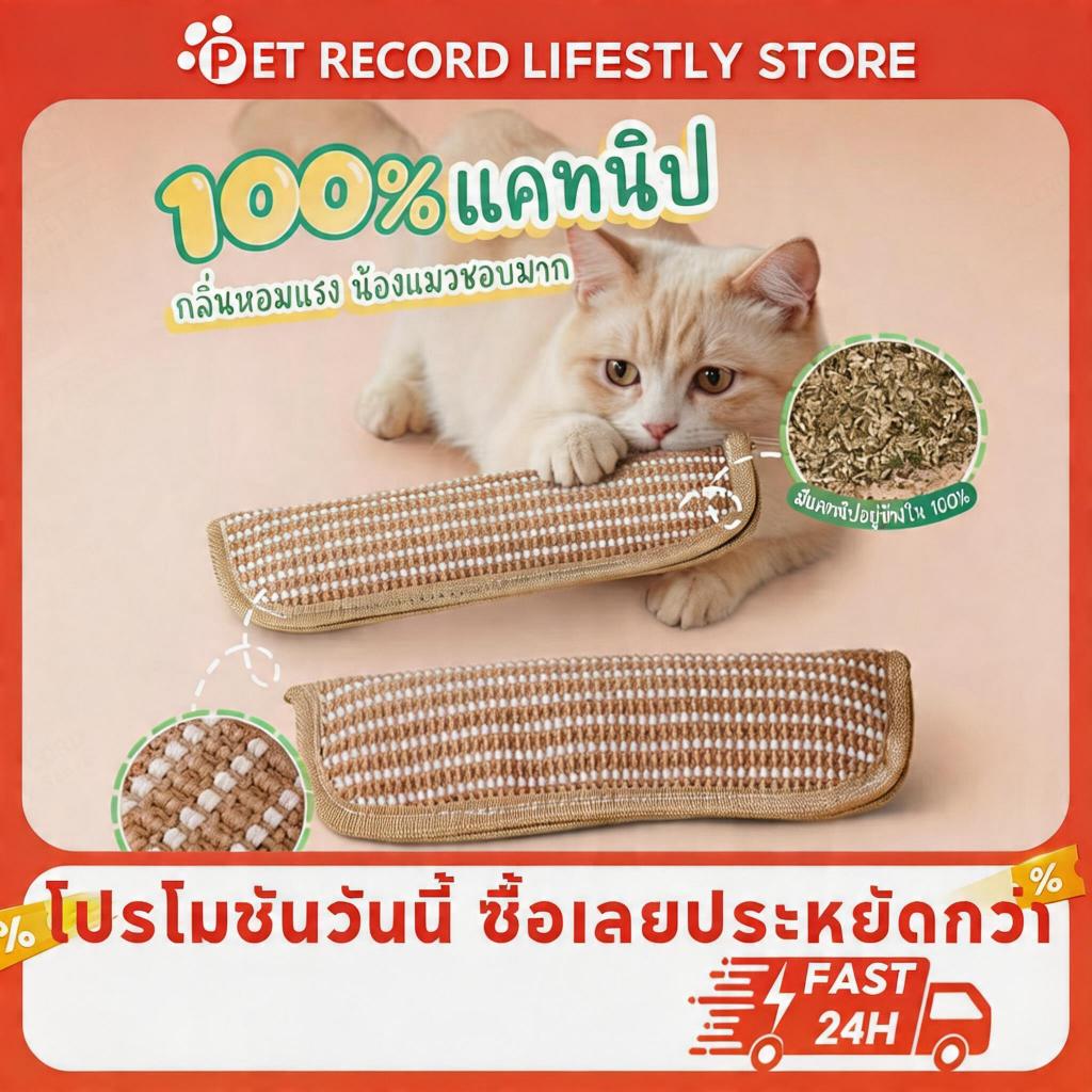 หมอนแมว กัญชาแมวแท้ 100% Catnip หมอนสมุนไพรแมวแท้ ที่ลับเล็บแมว หมอนสัตว์เลี้ยง  หมอนกัญชาแมว