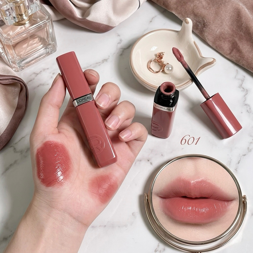 Loreal Paris Infallible Laque Resistance สี 601 Worth It สวยแบบมงลง ใช้ได้ทุกโอกาส เนื้อดีมาก ทาแล้ว