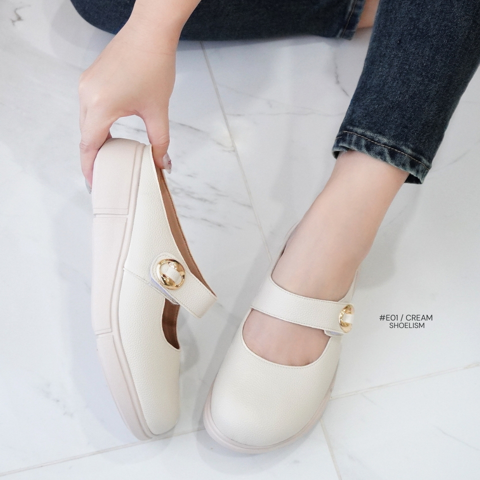 E01 #รองเท้าคัชชูเปิดส้น เปลี่ยนลุคธรรมดาให้ดู Minimal แบบสาวเกาหลีได้ทันที SHOELISM #รองเท้าผู้หญิง