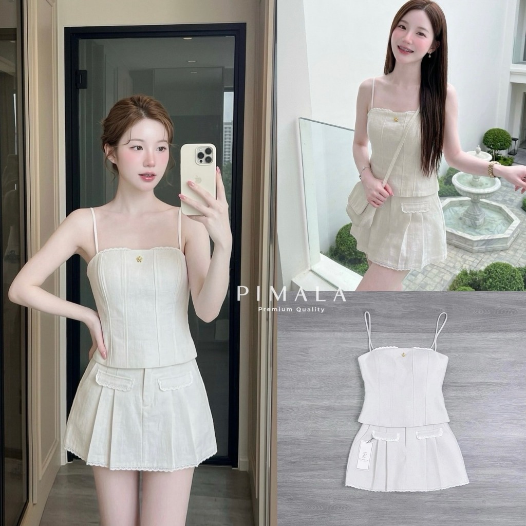 Pimala เซ็ทเสื้อน่ารักมาก+กระโปรง