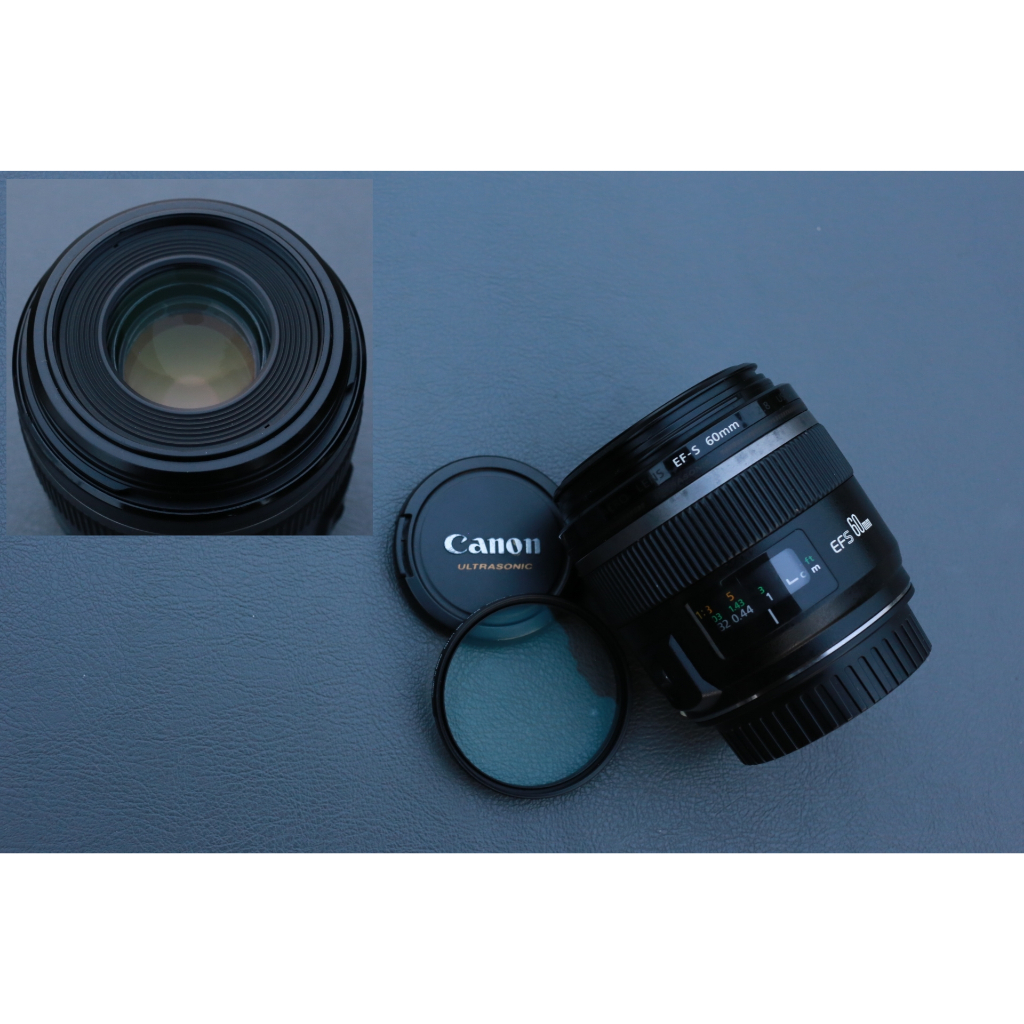 เลนส์ canon EF-s 60mm f/2.8 Macro USM  สภาพ 95% สำหรับถ่ายวัตถุขนาดเล็ก รับประกัน 7 วัน