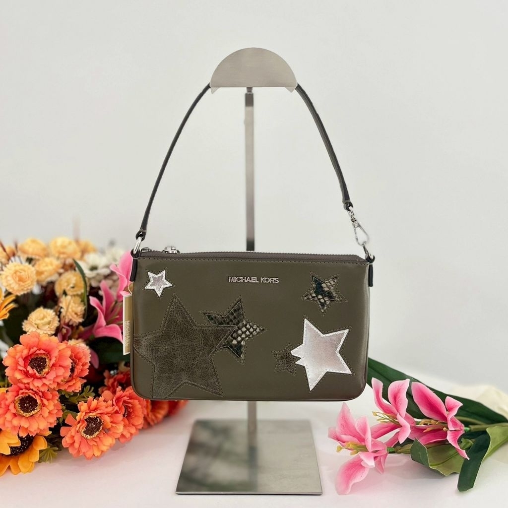 MK Jet Set Small Printed Wristlet 35F5STVW5Lสะพายไหล่ได้