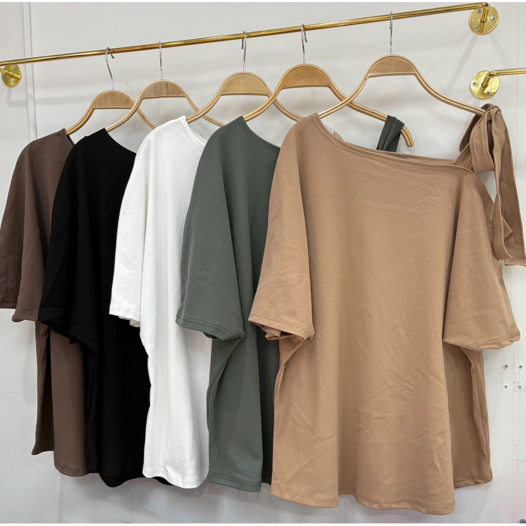 เสื้อแฟชั่นโชว์ไหล่ Bigsizeอก48-56