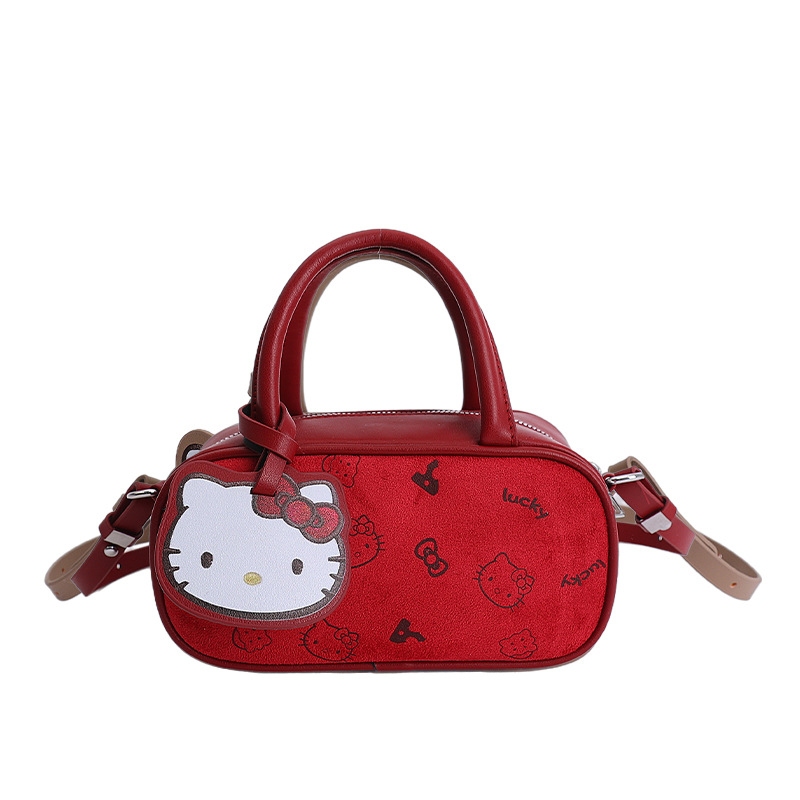 กระเป๋าสะพายไหล่ Hello Kitty สไตล์เกาหลี ปี 2026 สุดหรู มีสไตล์และใช้งานได้หลากหลาย เหมาะสำหรับพกพาไปทำงาน