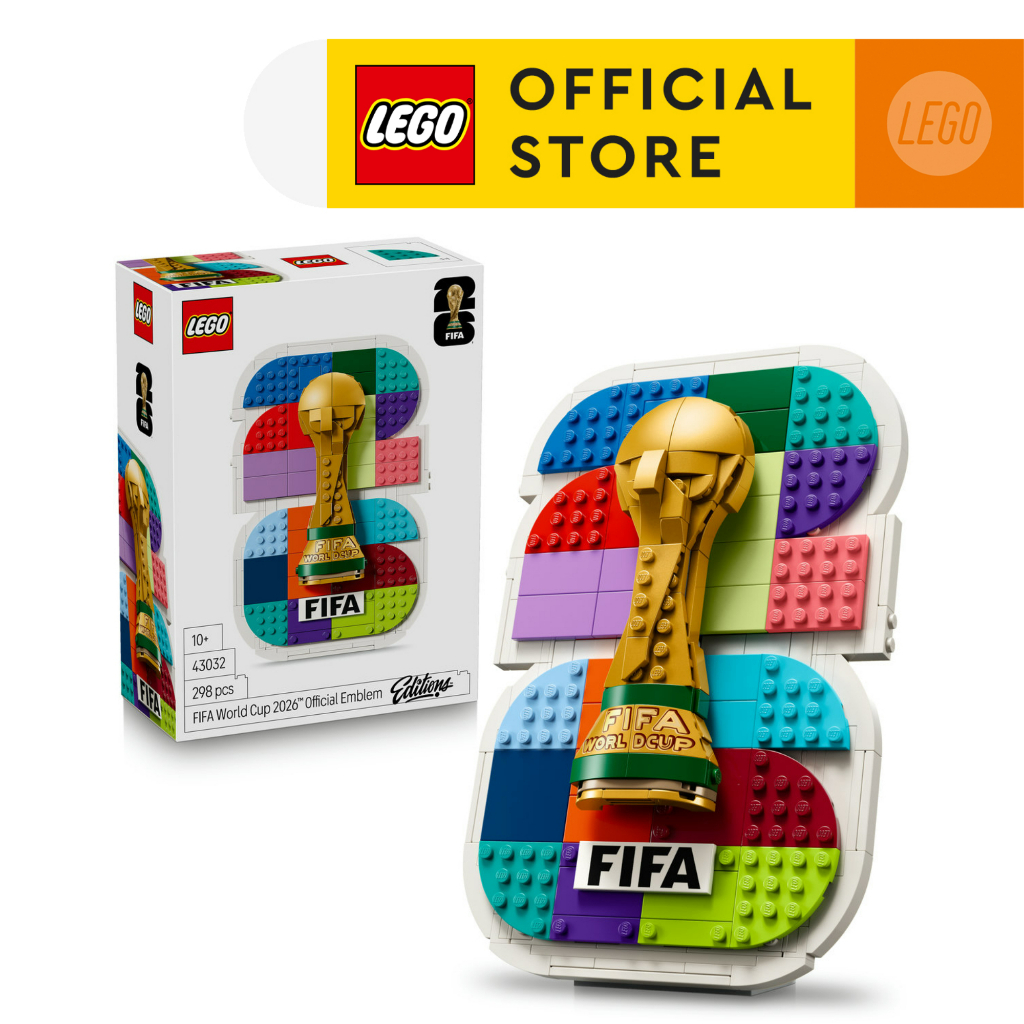 LEGO Editions Football 43032 FIFA World Cup 2026™ Official Emblem (298 Pieces), Building Blocks, Kids Toy