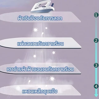 โต๊ะรีดผ้าใหญ่ แบบยืน พื้นผิวระบายอากาศดี มั่นคงทนทาน เหมาะรีดผ้าได้สะดวก