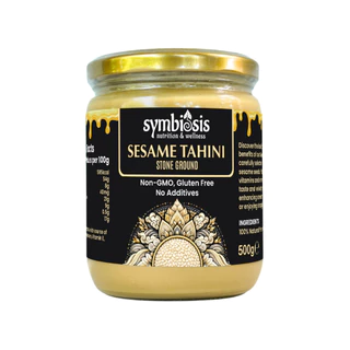 SYMBIOSIS l Tahini Regenerative White Sesame Stone Ground - ซอสครีมทาฮินีงาเเบบดั้งเดิม (185g/500g)