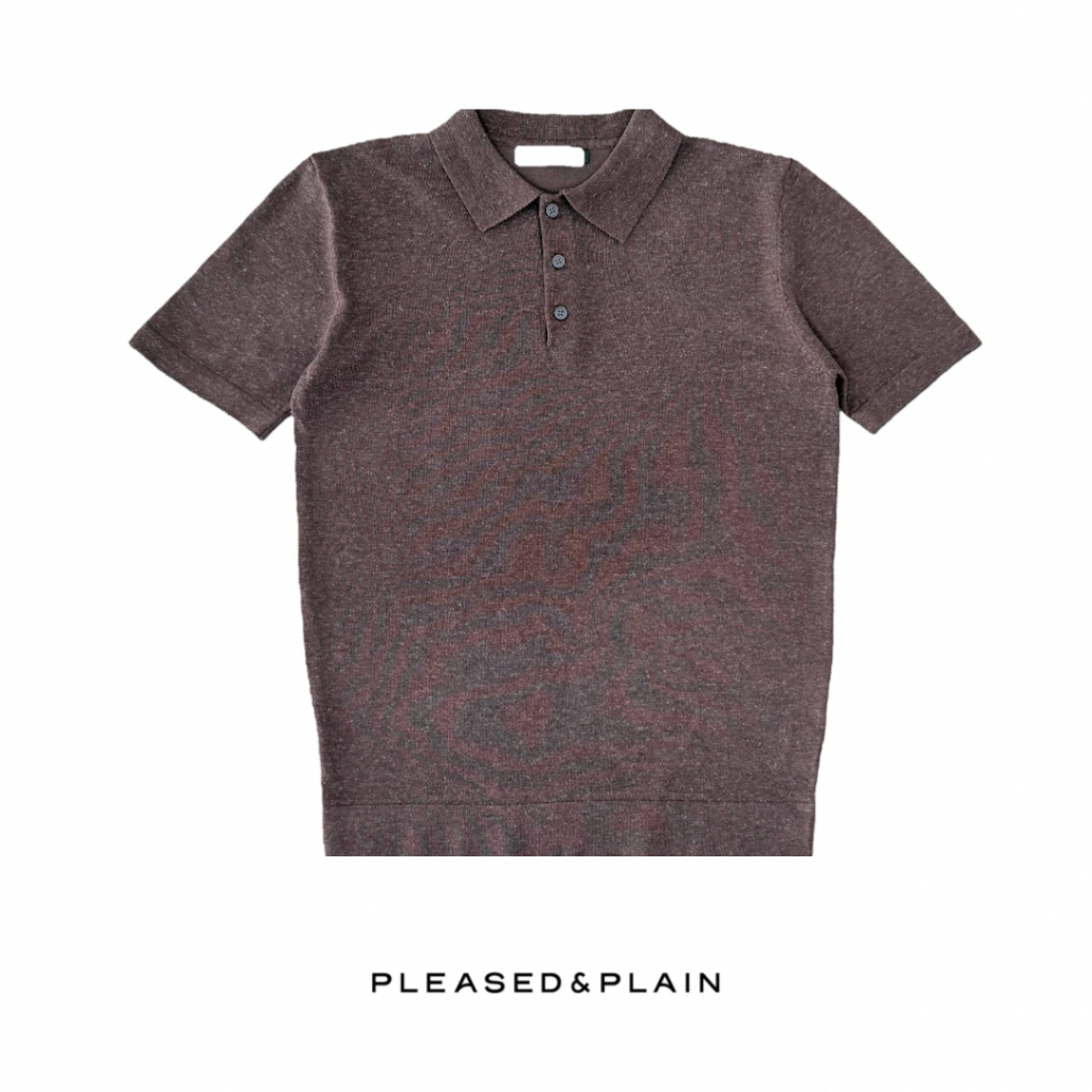 [109] Pleased & Plain Knit Polo Shirt - Plain - เสื้อโปโลผ้า knit สีพื้น