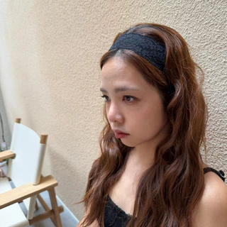 Sistersfabric - Lace headband ที่คาดผมลูกไม้ยางยืด