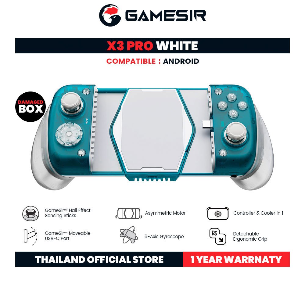 [Damaged Box] GameSir X3 Pro Moblie Game Controller จอยเกมมือถือ มาพร้อมเครื่องระบายความร้อน