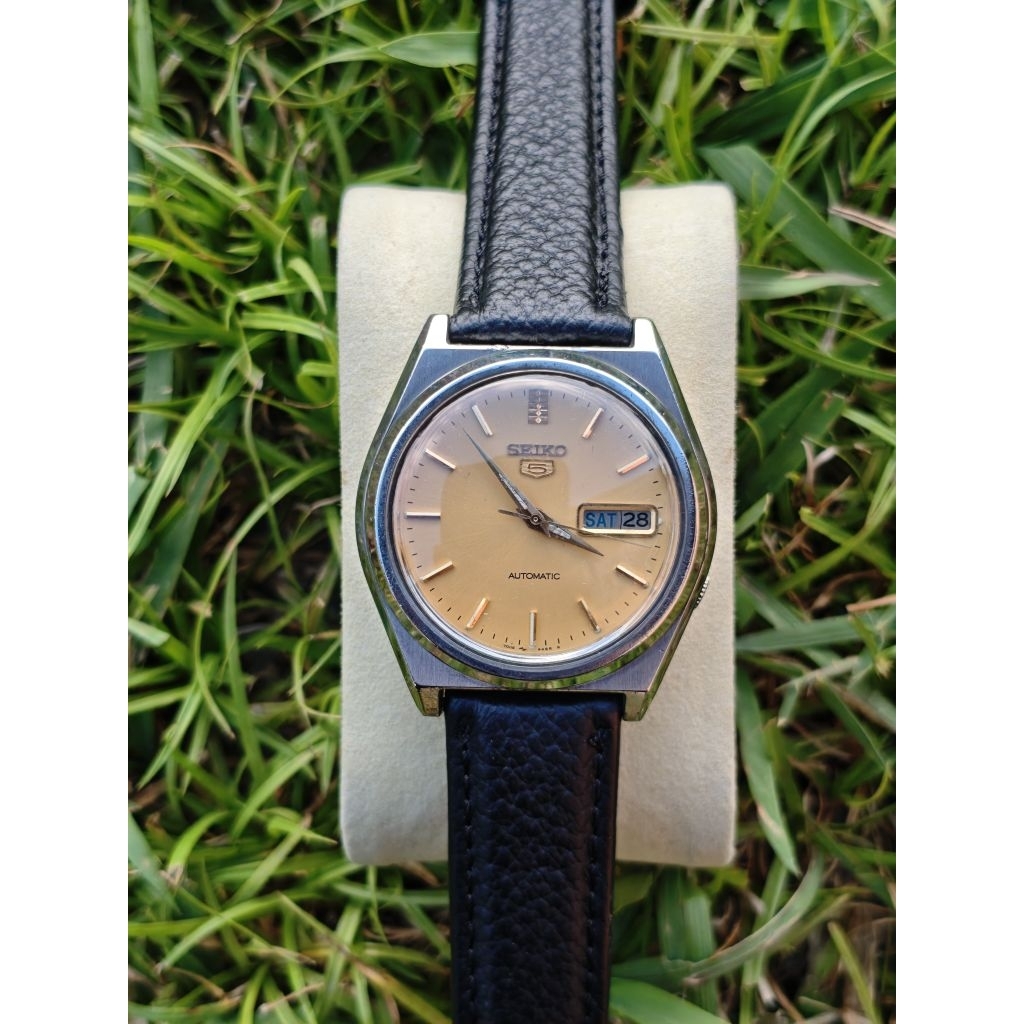 ลดราคา Seiko 5 Automatic "Vintage Gold Dial" (7s26-3040) แท้