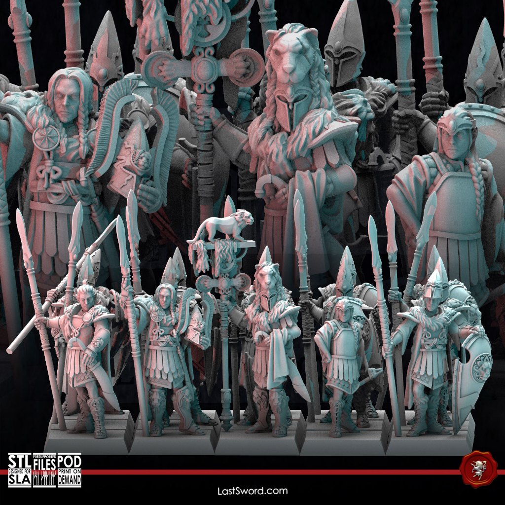 Princedom of Tor Rufane : Collection : Miniature Resin โมเดลบอร์ดเกม ผลิตตามสั่ง DnD Tabletop Knight Cavalry