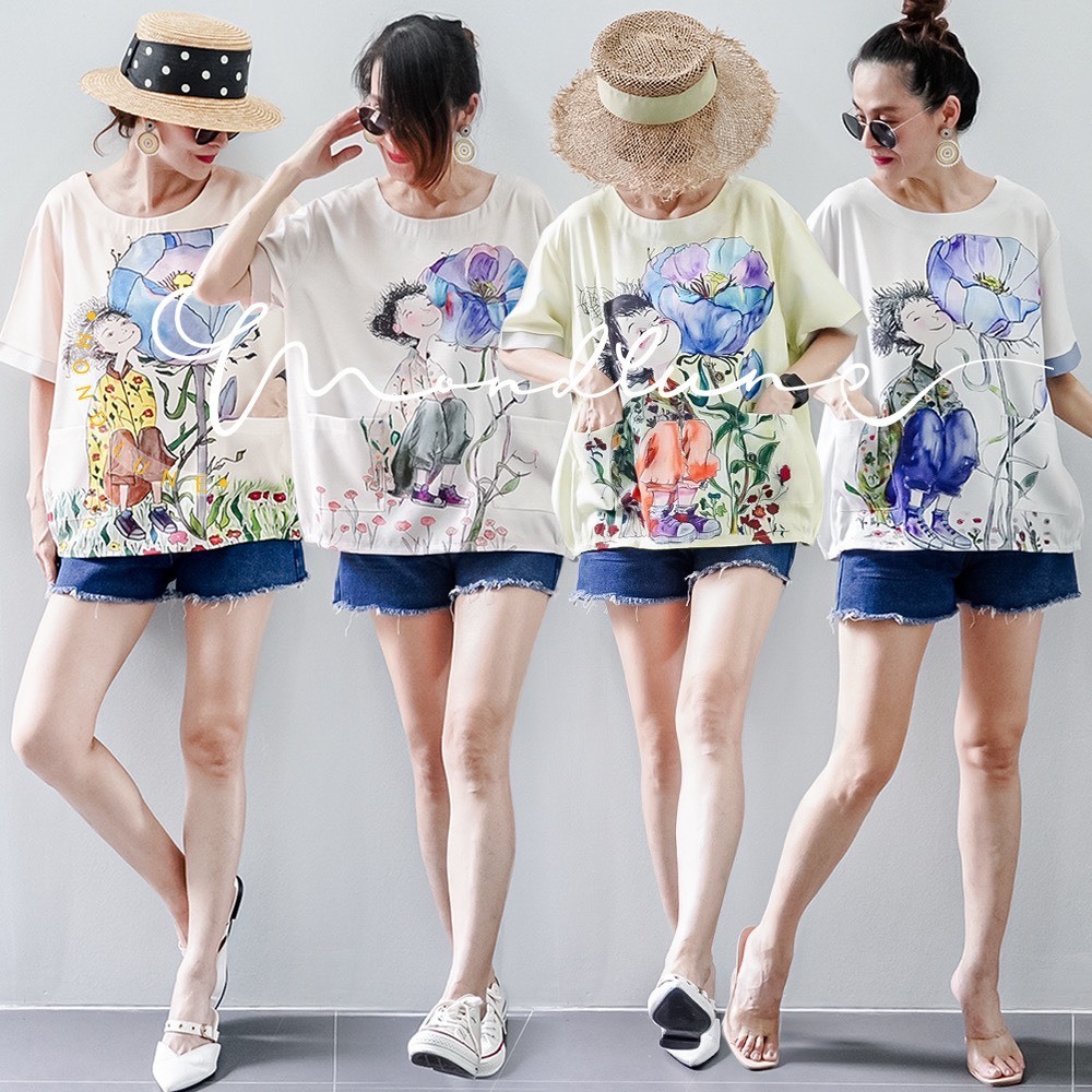 🍒ลายเข้าใหม่วันนี้ NADA71 MondLuneClothes Updates ꫛꫀꪝ  c o ll e c t i o n● เสื้อคอกลม  ● แขนสั้น