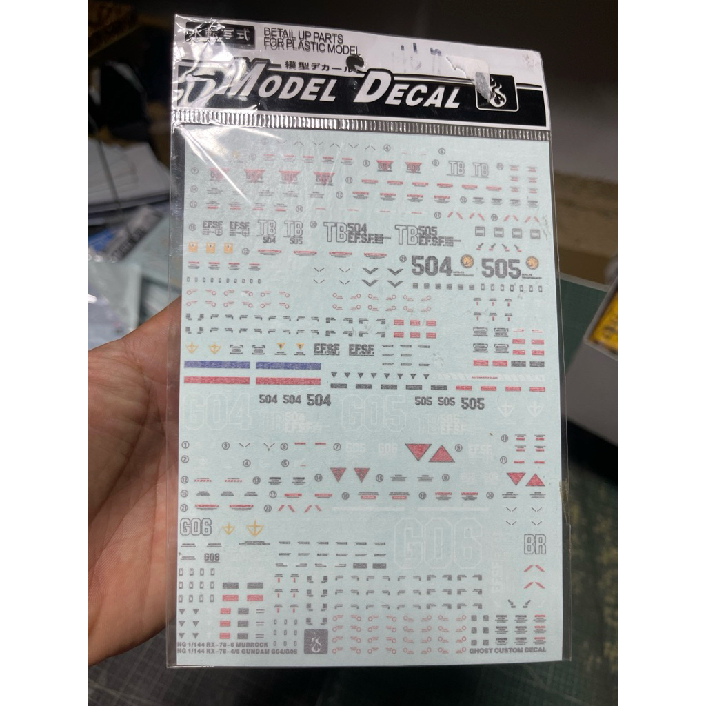 Water Decal Hg RX-78-4,RX-78-5,RX-78-6