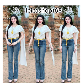 สินค้าพร้อมส่ง (เฉพาะเสื้อสไบ) เสื้อสไบประยุคสำเร็จรูป ผ้าวูลเวฟ แขนตุ๊กตา ใส่แมท งานบุญ งานบวช งานเทศกาล A7664