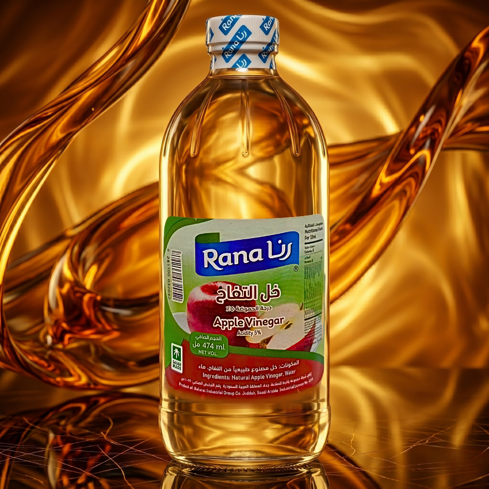 Rana ราน่า น้ำส้มสายชูแอปเปิ้ล 474ml Apple Vinegar (خل التفاح) กรด 5% ทำน้ำสลัด/หมักเนื้อ ปรุงอาหารคลีน
