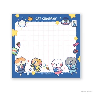 สวีทซัมเมอร์ : กระดาษก้อน Memo NP2604 : ลาย Cat Company : มีให้เลือกทั้งหมด 13 ลาย