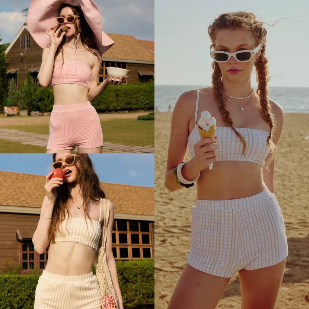 lookbookbeachclub miami set  ชุดว่ายน้ำหญิง สายเดี่ยว