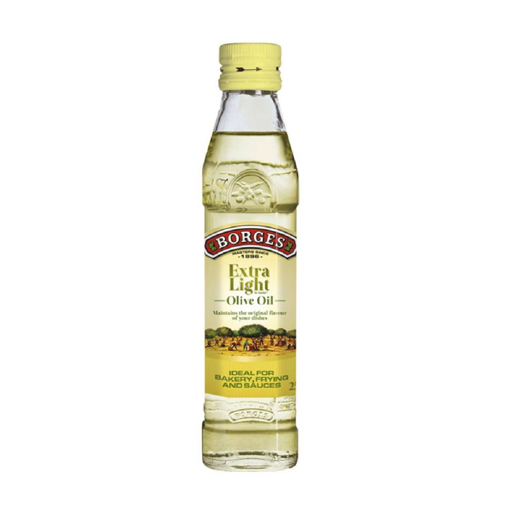 Borges  Extra Light Olive Oil  250ml บอร์เจส น้ำมันมะกอก เอ็กตร้าไลท์ 250 มล.