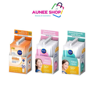 ส่งฟรี/มีไลฟ์ (ยกกล่อง) Nivea Sun Serum Spf50+ Pa+++ นีเวีย ซัน เซรั่ม กันแดด สำหรับผิวหน้า 7g