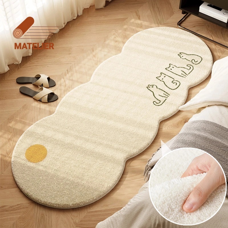 MATELIER พรมเช็ดเท้า พรมปูพื้นห้องนอน พรม พรมปูพื้นห้องรับแขก ของตกแต่งห้อง พรมยาว พรมยาว พรมขนนุ่ม หนานุ่ม 60*150ซม