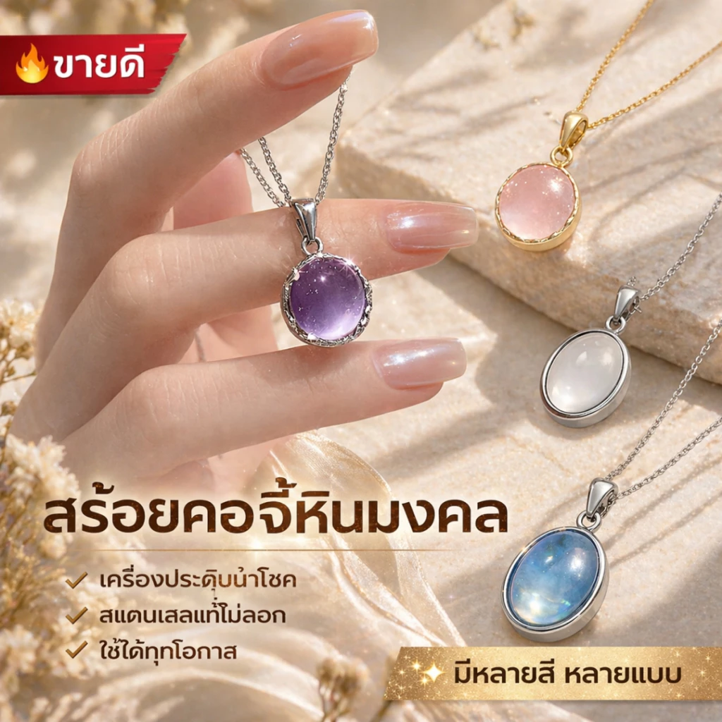 สร้อยคอจี้หิน มินิมอล สร้อยคอโซ่จี้หัวใจสไตล์เกาหลีสําหรับผู้หญิง ของขวัญสำหรับเด็กผู้หญิง พร้อมส่ง
