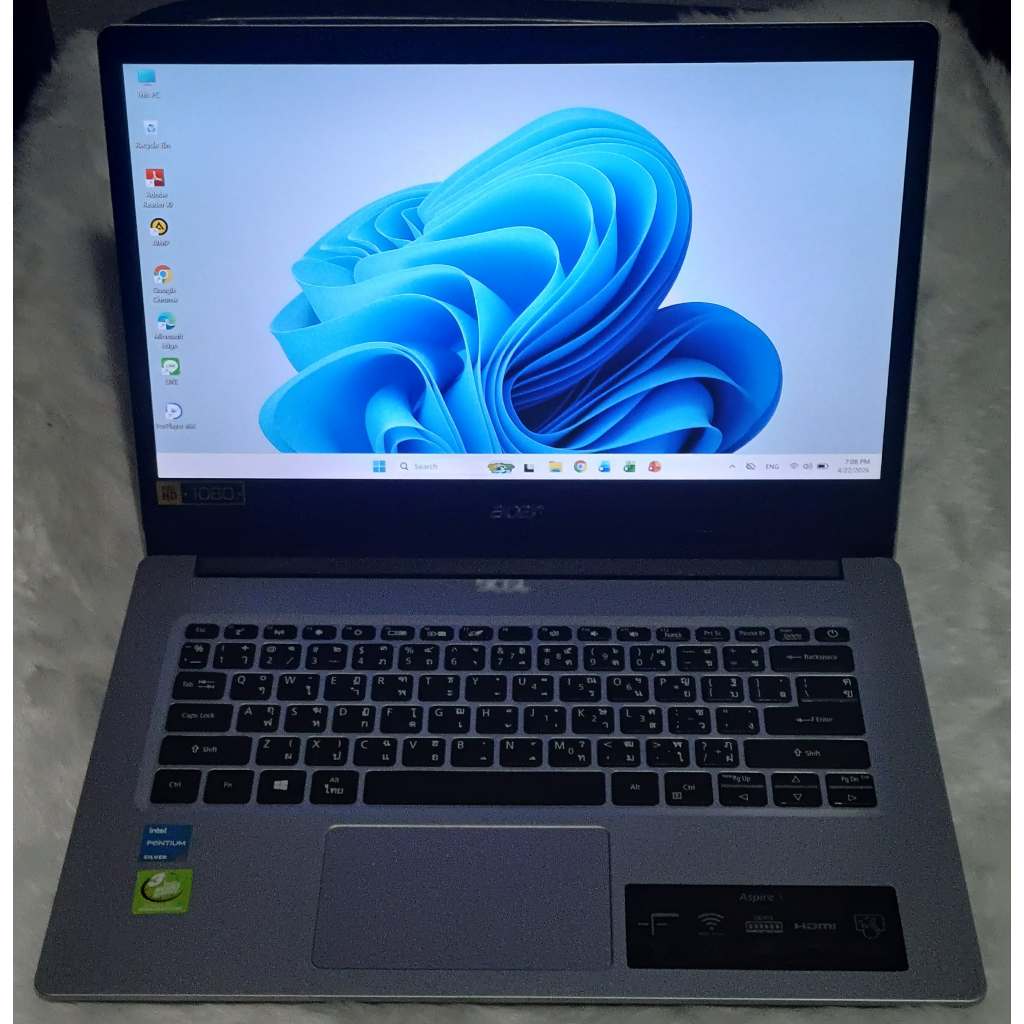 โน๊ตบุ๊คมือสอง สภาพดี Acer Aspire 3 A314-P3DE   Intel Pentium Silver N6000 จอ 14 inch