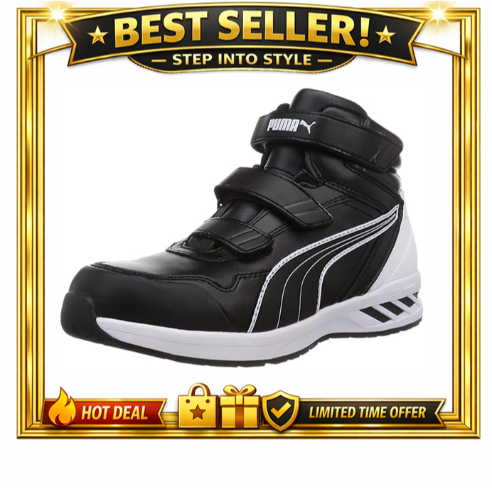 [PUMA] SAFETY Unisex Adult Resin Shock Absorption Safety Shoes Work Shoes Rider 2.0 Mid