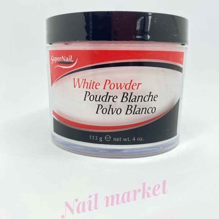 Super Nail🇺🇸​ ผงอะคริลิกต่อเล็บสีขาว White Supernail powder SPNของแท้จากUSA